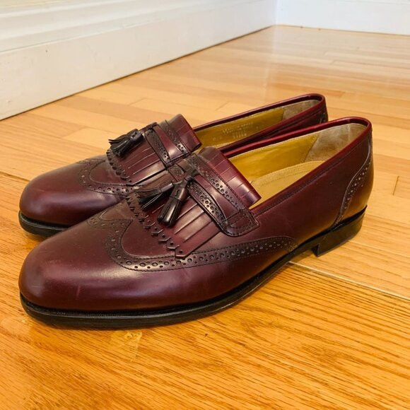 BOSTONIAN CORDOVAN CROWN WINDSOR TASSEL LOAFERS - Picture 3 of 15